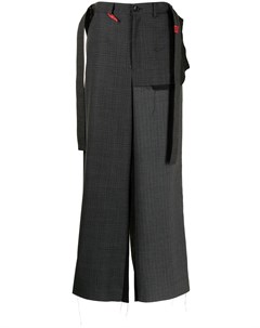 Многослойные брюки широкого кроя Maison mihara yasuhiro