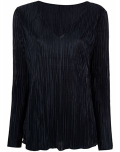 Плиссированная блузка с V образным вырезом Charlott