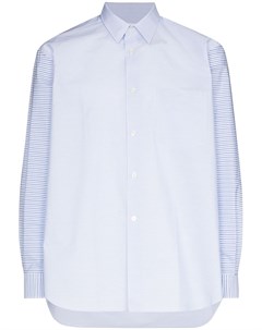 Полосатая рубашка на пуговицах со вставками Comme des garçons shirt