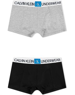 Комплект из двух боксеров с логотипом Calvin klein kids