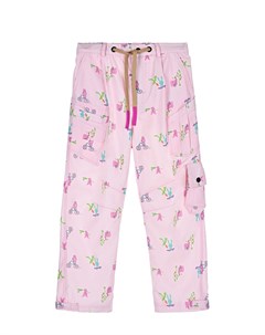 Розовые брюки с карманами карго детские Natasha zinko