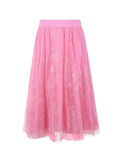 Розовая юбка из гипюра детская Ermanno scervino