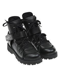 Черные ботинки с подкладкой из шерсти детские Dsquared2