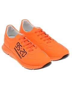 Оранжевые кроссовки с логотипом детские Dsquared2