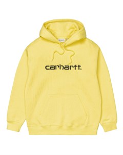 Толстовка с капюшоном Hooded Carhartt Sweatshirt Limoncello Black 2021 Carhartt wip