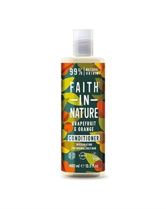 Кондиционер для волос укрепляющий с маслами грейпфрута и апельсина для нормальных и жирных волос 400 Faith in nature