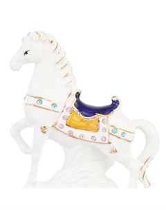 Статуэтка Лошадь с синим седлом Royal classics