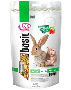 Basic корм для хомяков и кроликов фруктовый 600 гр Lolo pets