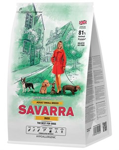 Adult Dog Small Breed для взрослых собак маленьких пород с уткой 6 кг Savarra