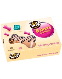 Лакомство Mini торт для собак орехово шоколадный 40 гр Lolo pets