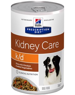 Hill s Prescription Diet K d Kidney Care Stews для взрослых собак при заболеваниях почек рагу с кури Hill`s