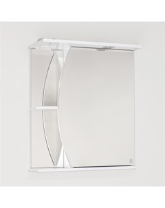 Зеркало шкаф Эко Волна Камелия 60 С белый Style line