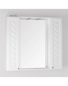 Зеркало шкаф Канна 90 С белый Style line
