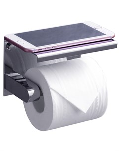 Держатель туалетной бумаги Edge ED77141 Chrome с полкой для телефона хром Rush