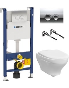 Комплект инсталляция Geberit Duofix Delta 458 124 21 1 Унитаз Estetic Hygienic Flush Gustavsberg