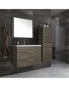 Мебель для ванной Лотос 80 Plus подвесная шелк зебрано Style line
