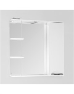 Зеркало шкаф Жасмин 80 С белый Style line
