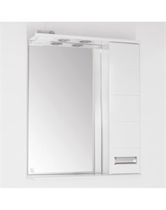 Зеркало шкаф Ирис 65 С белый Style line