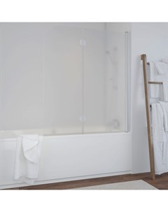 Шторка на ванну E2V 0120 01 10 R профиль белый стекло сатин Vegas glass
