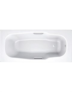 Стальная ванна Atlantica B70J handles c шумоизоляцией 170x80 см с отверстиями для ручек Blb