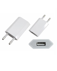 Сетевое зарядное устройство iPhone iPod USB белое СЗУ 5V 1 000 mA Rexant
