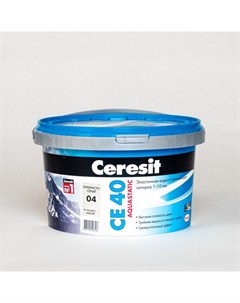 Затирка CE 40 aquastatic серебристо серая 2 кг Ceresit