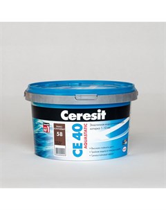 Затирка CE 40 aquastatic темно коричневая 2 кг Ceresit