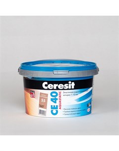 Затирка CE 40 aquastatic светло коричневая 2 кг Ceresit