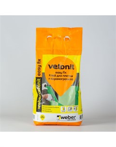 Клей для плитки Easy Fix С0 Т 5 кг Weber.vetonit