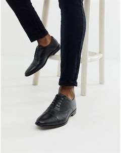 Кожаные оксфордские туфли черного цвета Walk london
