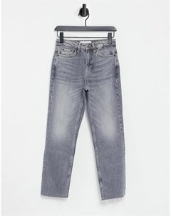 Серые прямые джинсы Topshop