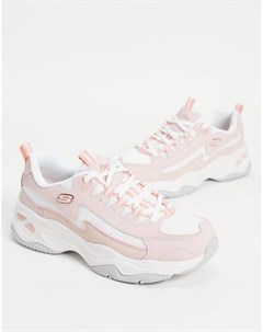 Светло розовые кроссовки D Lites 4 0 Skechers