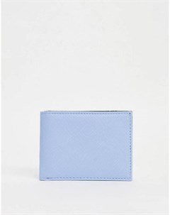 Складной кошелек с отделением для пластиковых карт голубого цвета Asos design