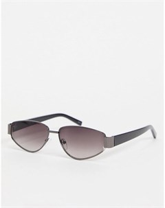 Женские квадратные солнцезащитные очки в серебристой оправе Jeepers peepers