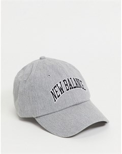 Серая кепка в университетском стиле с логотипом New balance