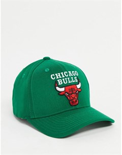 Зеленая кепка с логотипом команды Chicago Bulls NBA Mitchell and ness