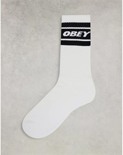 Белые носки с черными полосками O Cooper Obey