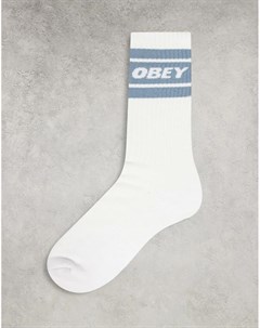 Белые носки с голубыми полосками O Cooper Obey