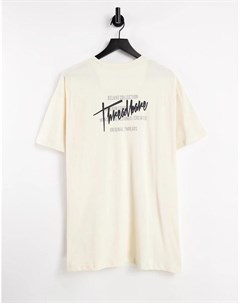 Белая oversized футболка Threadbare