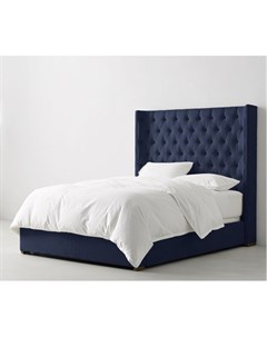 Кровать zadie tufted синий 182x160x215 см Idealbeds