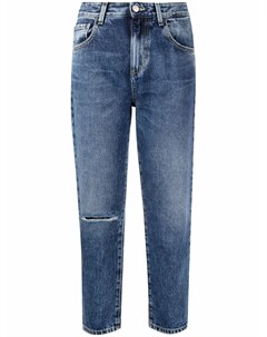Укороченные джинсы с прорезями Icon denim