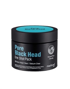Маска Pore Black Head One Shot Pack Разогревающая для Глубокого Очищения Пор 100г Meditime
