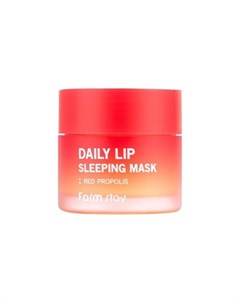 Маска Daily Lip Sleeping Mask Red Propolis для Губ Увлажняющая Ночная с Прополисом 20г Farmstay