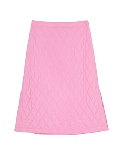 Розовая стеганая юбка Burberry
