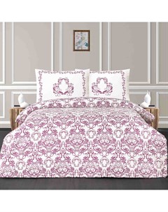 Комплект постельного белья Jerom белый с розовым Полуторный Arya home