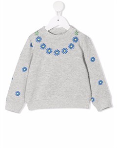 Толстовка с цветочной вышивкой Stella mccartney kids