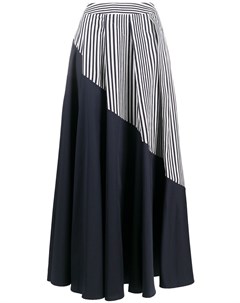 Расклешенная юбка со вставкой в вертикальную полоску Palmer / harding