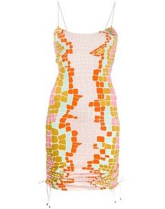 Платье мини с абстрактным принтом Just cavalli