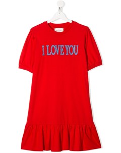 Платье футболка I Love You Alberta ferretti kids