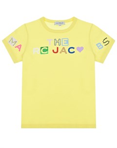 Желтая футболка с логотипом детская The marc jacobs